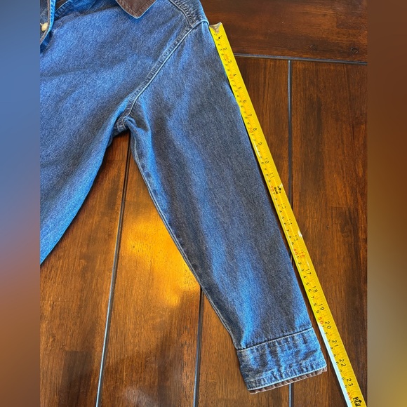 Cabin Creek Vintage Blue Denim Barn Jacket with Brown Corduroy Collar Size S - Picture 7 of 11